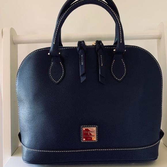 Dooney & Bourke Handbags - Dooney&Bourke Saffiano Leather ZipZip Satchel NWOT